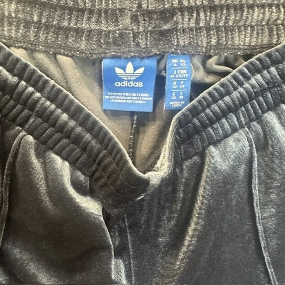 Adidas Originals Firebird Velvet Tracksuit Night Indigo Blue Velour Set Womens S